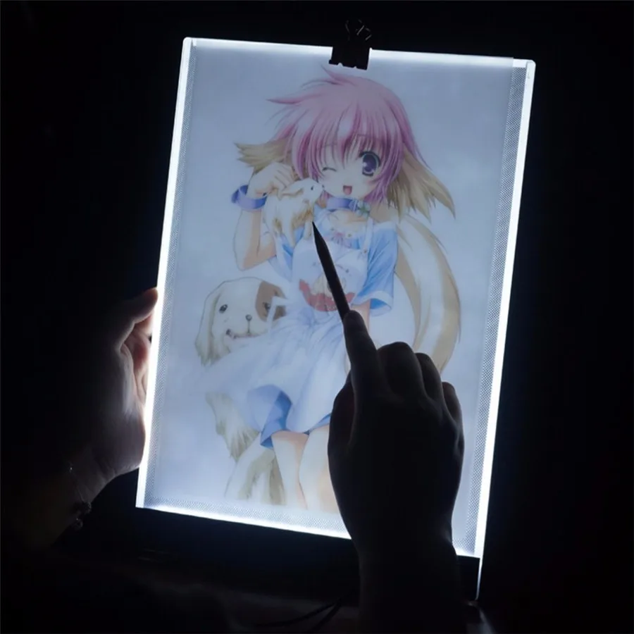 BEIAIDI A4 LED グラフィックタブレット絵画ライト調光対応描画コピーボードトレースパッドパネル描画タブレットアートステンシル