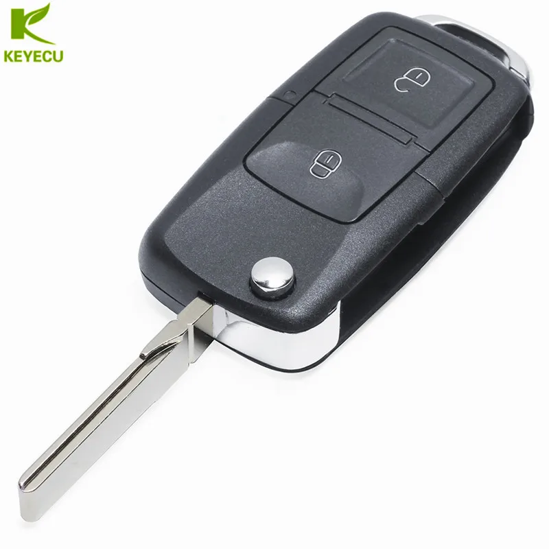 KEYECU Relacement Folding Remote Key Fob 1J0 959 753 N 2 Button 433 MHz ID48 For Volkswagen PASSAT GOLF MK4 ,Skoda Octavia ,Seat