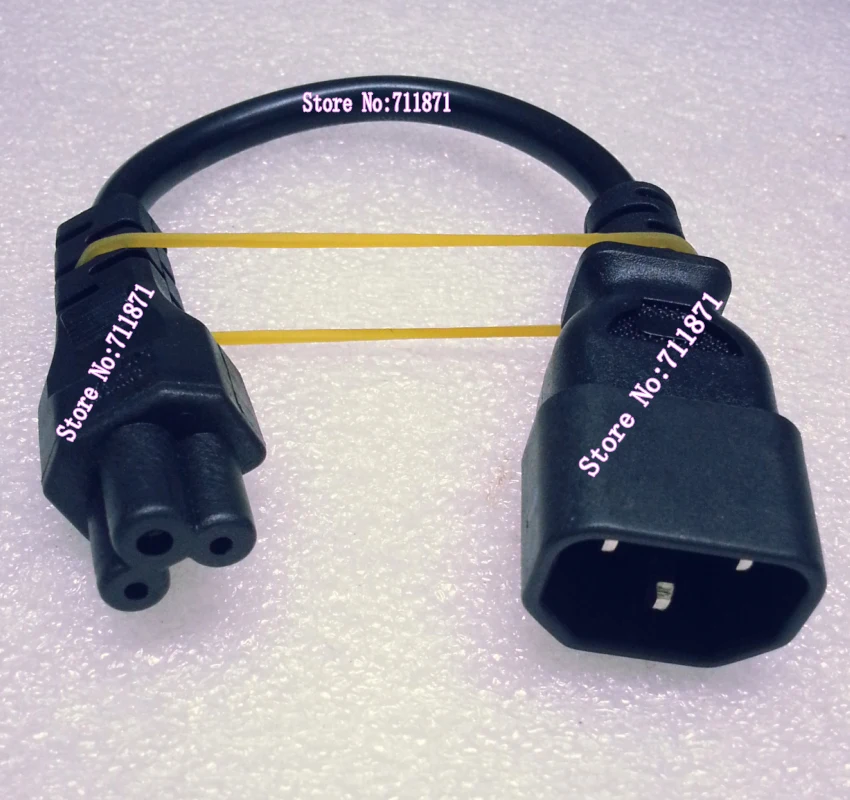 C14 C5 Power Cord IEC 320 C5 to C14 Power Cable Line C5 to C14 Power Wire 3P C5/C14 Power Cable Line Cord Wire