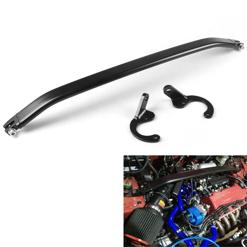 2 in 1 Front and Rear Strut Tie Bar For 92-00 Civic EG EK/93-97 Del Sol/94-01 Integra DC2