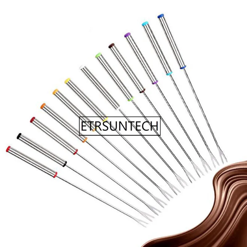 Stainless Steel Chocolate Dipping Fork Set Candy Nuts Fruit Cake Fondue Chocolate Tool for Baking Pastry