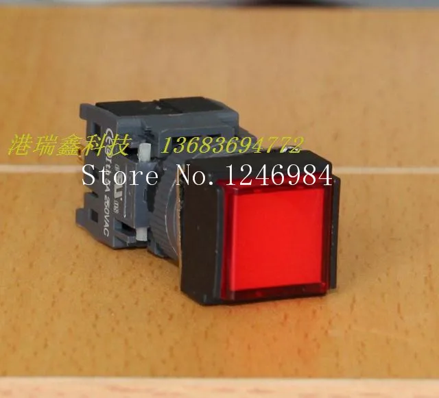 [SA]Electronic switch Jinhong 16MM F -type single square openings no lock button switch button switch reset switch--20pcs/lot