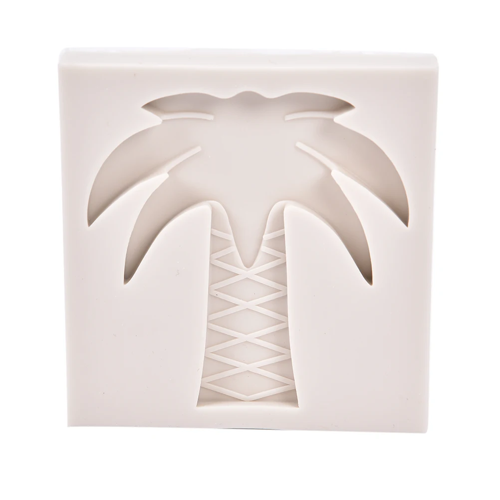 แตงโมผลไม้สับปะรดซิลิโคนแม่พิมพ์ Cupcake ตกแต่ง Gumpaste Fondant แม่พิมพ์เค้กเครื่องมือ Palm Tree เครื่องมือ