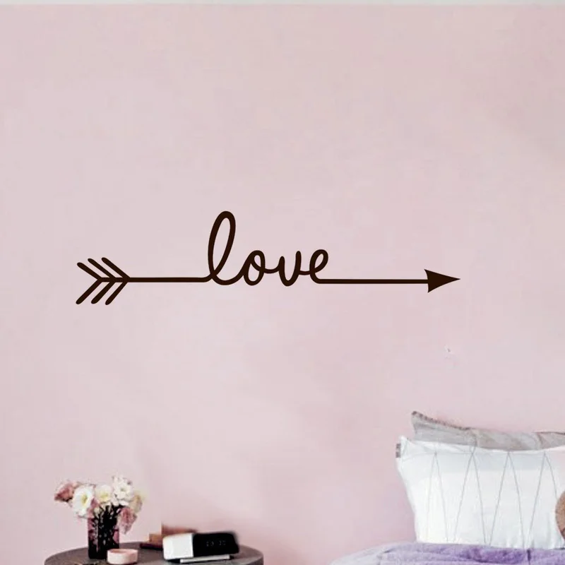 

Creative Love Arrow Pattern Wall Stickers Living Room Background Decor Mural Bedroom Home Decoration Decals Self-adhesive Decals