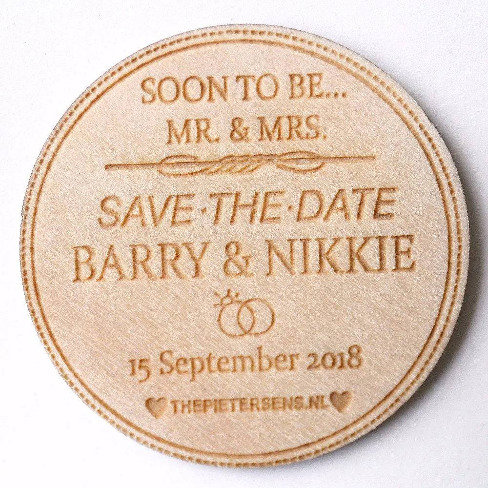 Custom Wedding Save the date Magnet , Wooden Save the Dates, Wedding Announcement