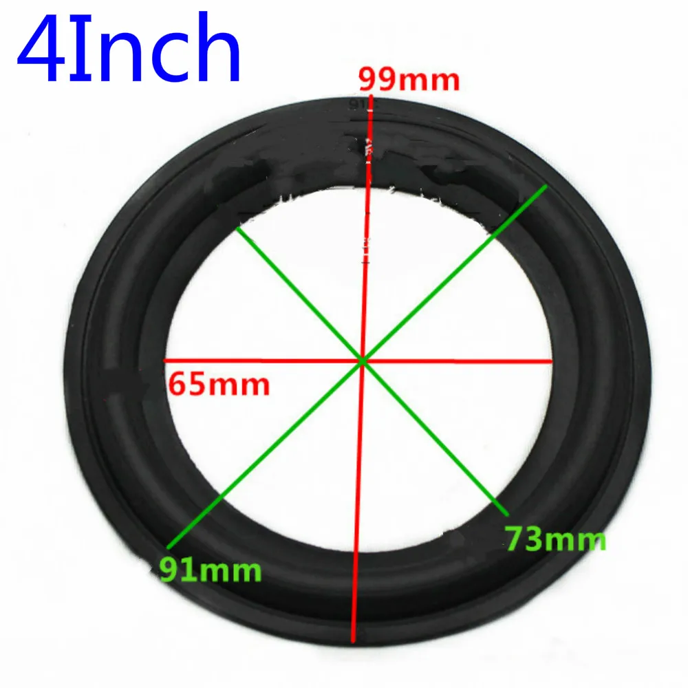 Tenghong 2pcs Speaker Rubber Edge 4 5 6 8 10 12 Inch Subwoofer Speakers Repair Parts Accessories Folding Ring In Loudspeaker DIY