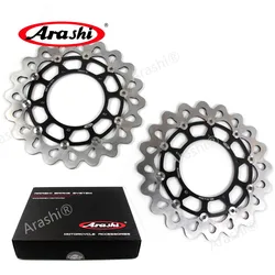 Arashi 1 Pair CNC Front Brake Disc Rotor For YAMAHA YZF R1 1000 2004 2005 2006 / YZF-R1 2015 2016 2017 2018 2019 2020 2021 2021