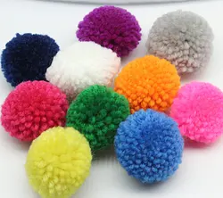 150pcs 35mm-40mm 1.5 inches yarn Pom Pom multi Colour Ethnic charms Traditional supplies