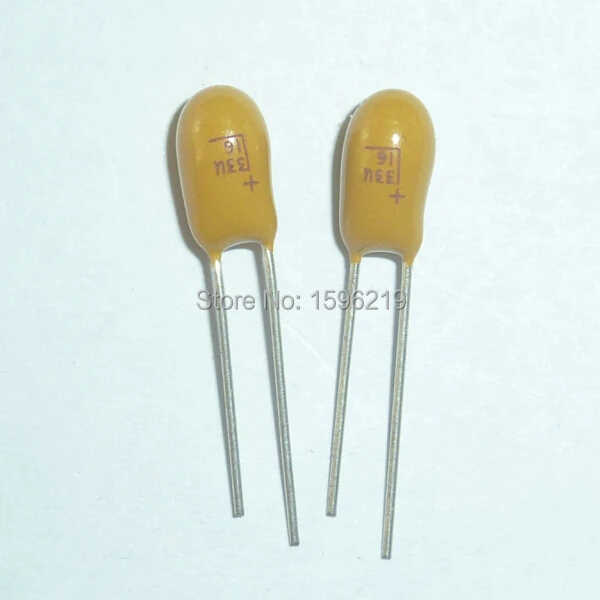 

20pcs 16V33uF 33uF 16V DIP Radial Tantalum capacitor