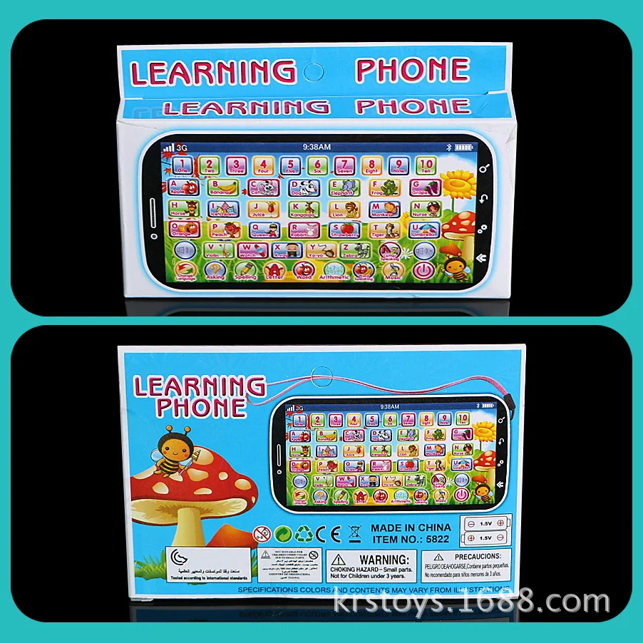 Preschool Children\'s English Russian Language Learnin  Touch3D Telephone Baby Kids Educational&Interactive Toy Phone