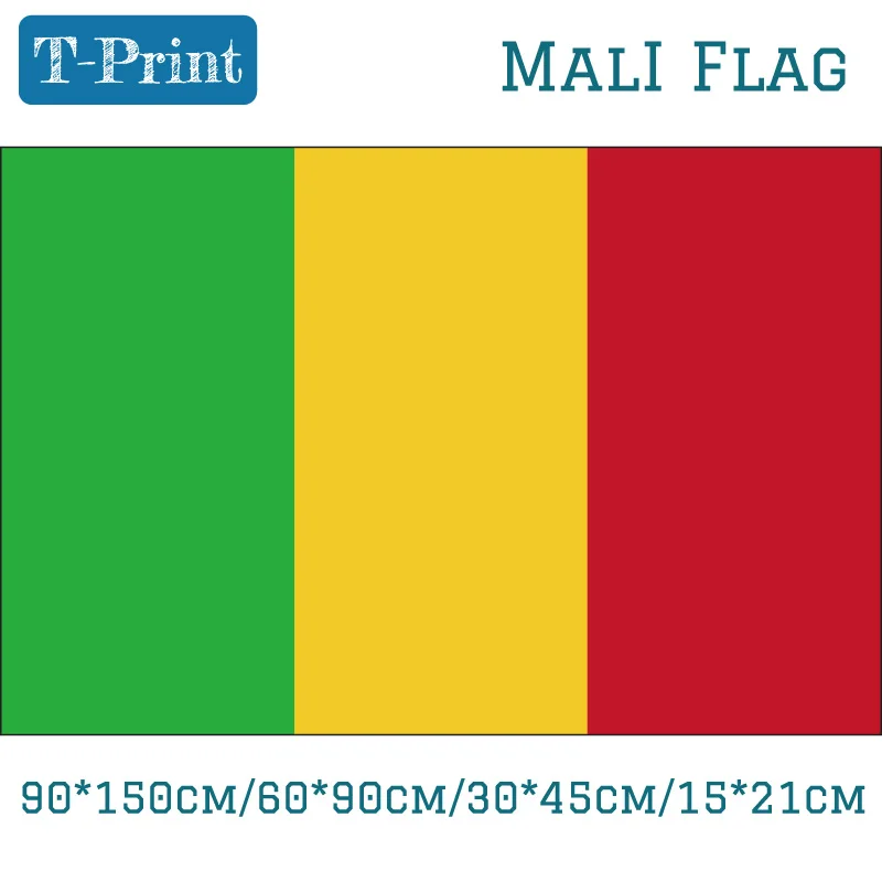 60*90cm 90*150cm 30*45cm Car Flag Mali National Flag 3x5ft Hanging Flag Banners 15*21cm