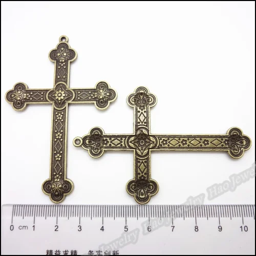 10 pcs Vintage Charms Cross Pendant  Antique bronze Fit Bracelets Necklace DIY Metal Jewelry Making 5640