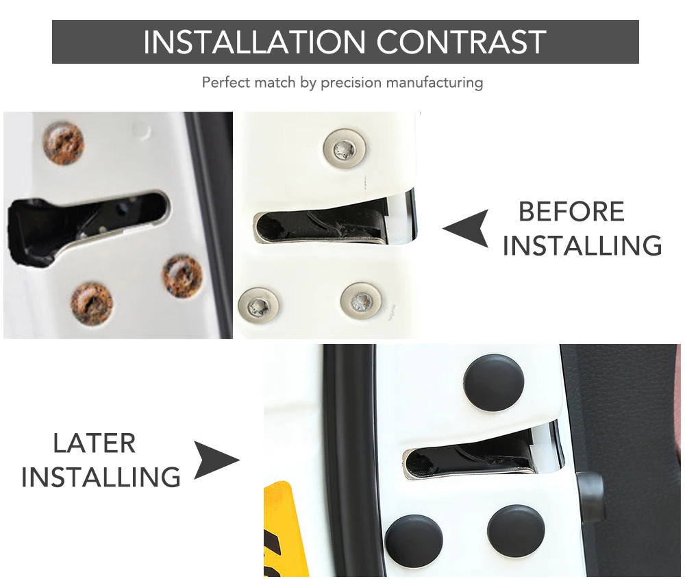 Tampa protetora de parafuso de fechadura, de porta de carro, para peugeot  206 307 308 407 3008 508 207 208 para citroen c3 c5 berlingo c4 picasso -  AliExpress, image size:1000x845