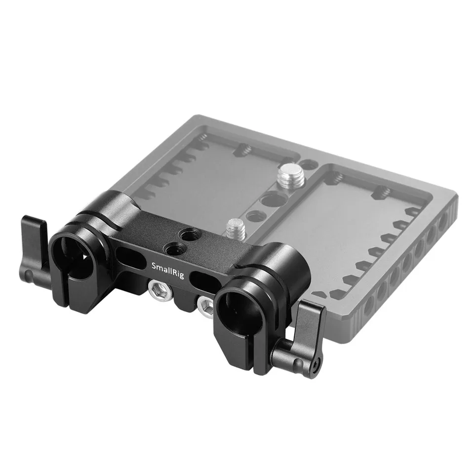 صغيرة سريعة الإصدار المزدوج 15 مللي متر رود المشبك ل DSLR هيكل قفصي الشكل للكاميرا 15 مللي متر LWS قضيب المشبك نظام-1943