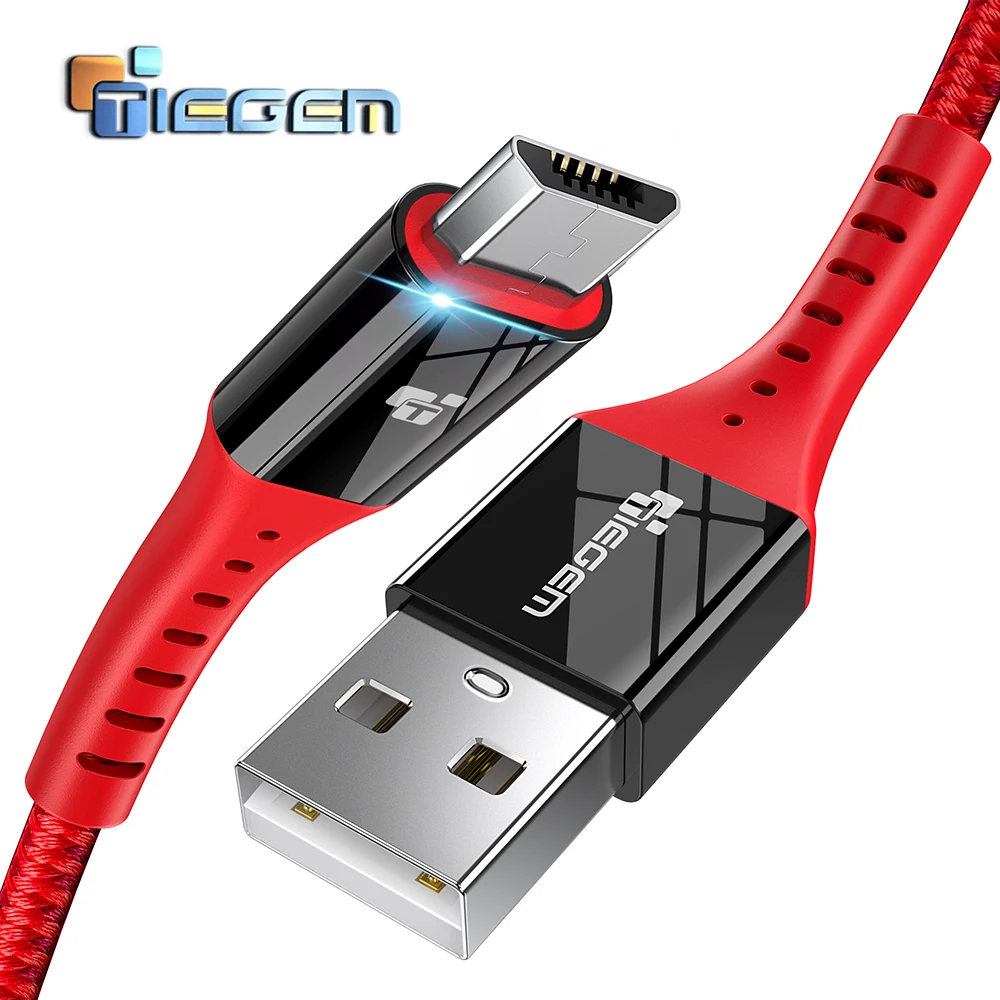 

TIEGEM Micro USB Cable 2A Fast Charge USB Data Cable for Samsung Xiaomi Tablet Android USB Charging Cord Microusb Charger Cable