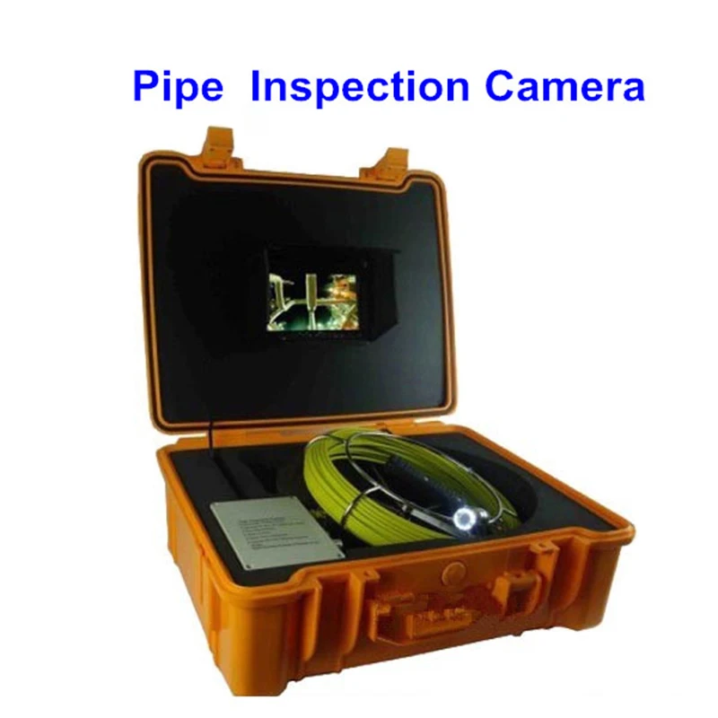 

Video pipe inspection camera CCTV Drain inspection system Sewer endoscope 20m fiberglass cable