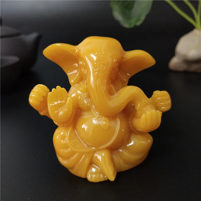 Lord Ganesha Buddha Statue Ornaments Fengshui Ganesh Indian Elephant God Sculptures Figurines For Home Garden Decoration
