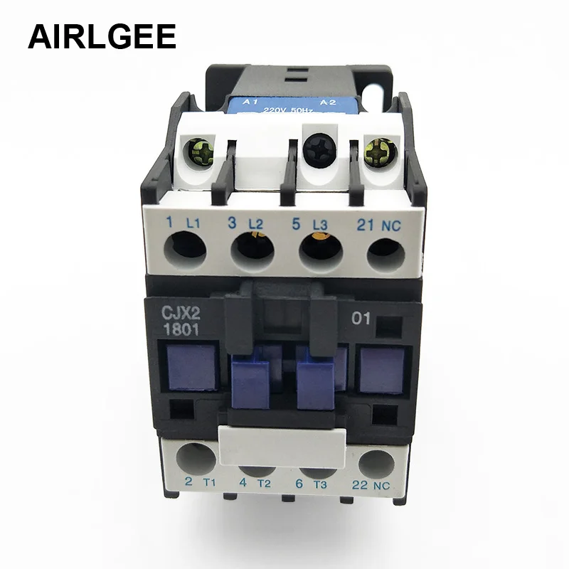 

Motor Starter Controller AC Contactor 220V Coil 3P 3 Pole+NC 660V 32A CJX2-1801