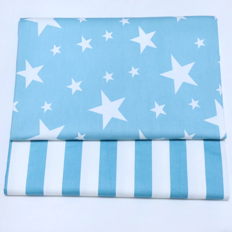 2.35 meters wide thick cotton twill cloth cartoon stars and Stripes Baby bed linen cotton printed cloth