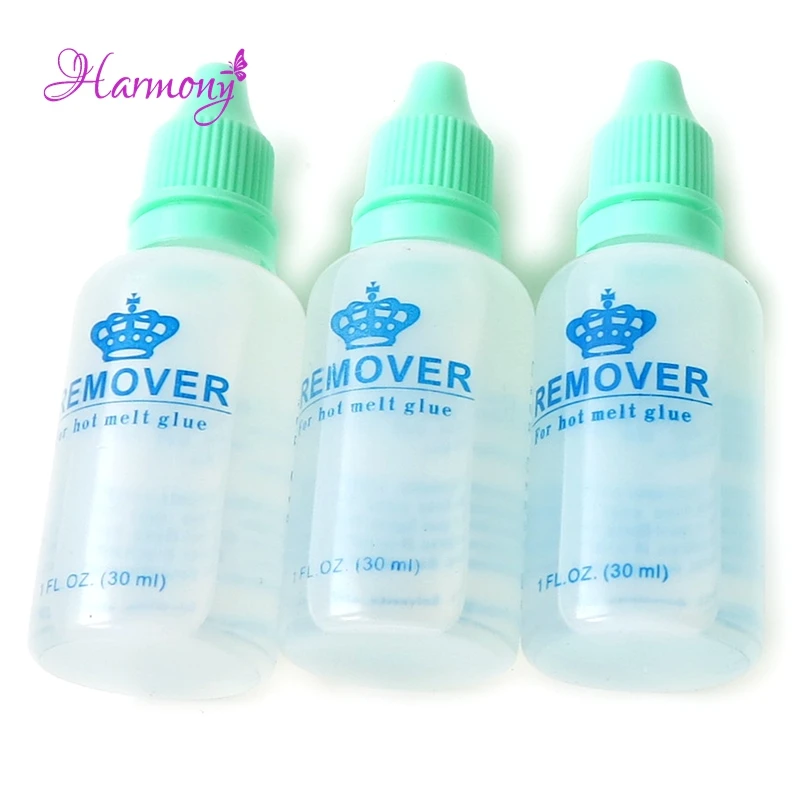 5 bottles 30ml Hot Melt Glue Remover For Keratin Hair Extensions