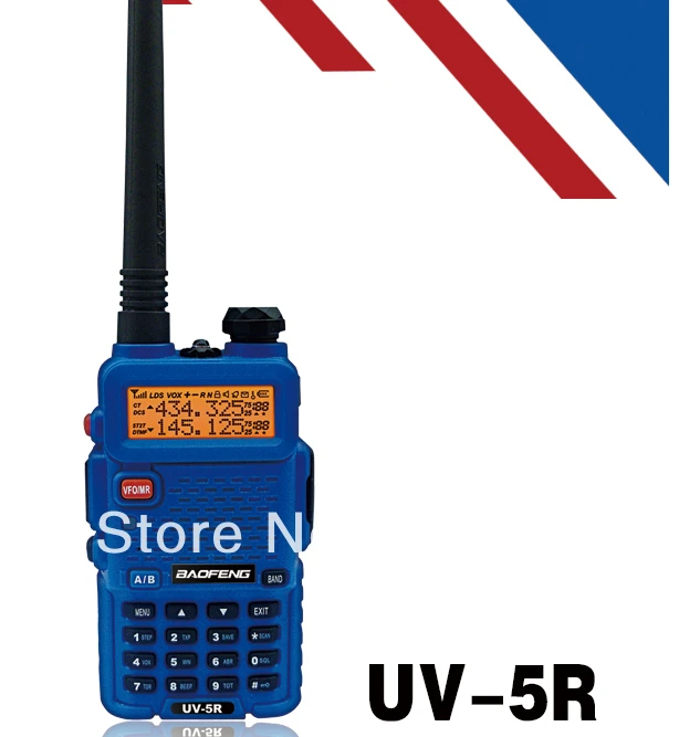 BAOFENG UV 5R Blue Color Dual Band Two-way Radio Free Earpiece Baofeng UV-5R walkie talkie UV5R portable radio