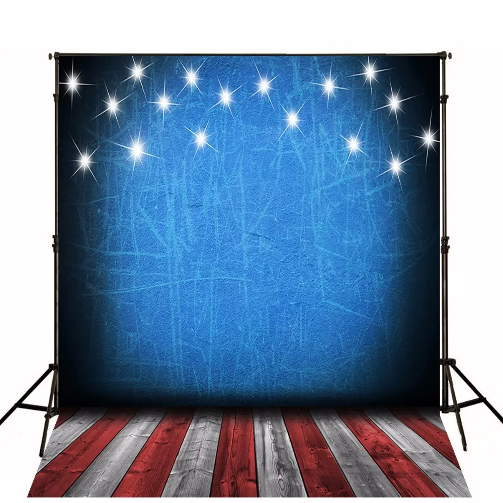 

VinylBDS Children Photography Studio Backgrounds American Flag Backgrounds For Photo Studio Wood Floor Backdrops Photography