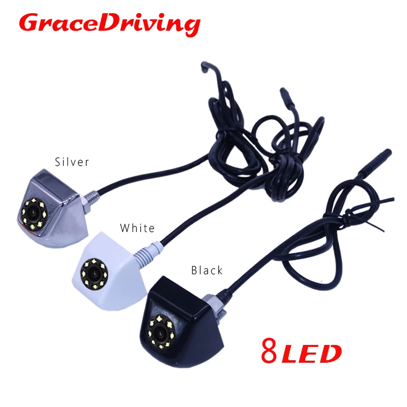 

Free Shipping New 3color available White beauty/Silver top grade/Black Car rear view camera 170 degree universal CCD rear camera