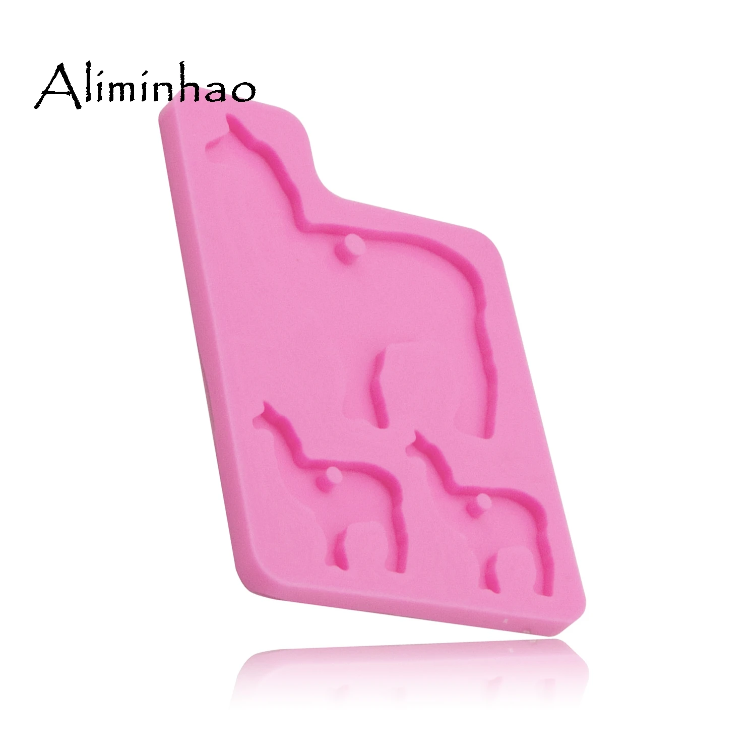 DY0074 Shiny Llama silicone Keychains mold animal Camel Key chain Pendant clay DIY Jewelry Making epoxy Resin mold