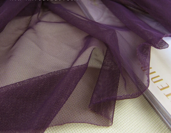 

5 meters 155cm 61"width super soft purple mesh fabric girl princess skirt dress clothes materials LX73