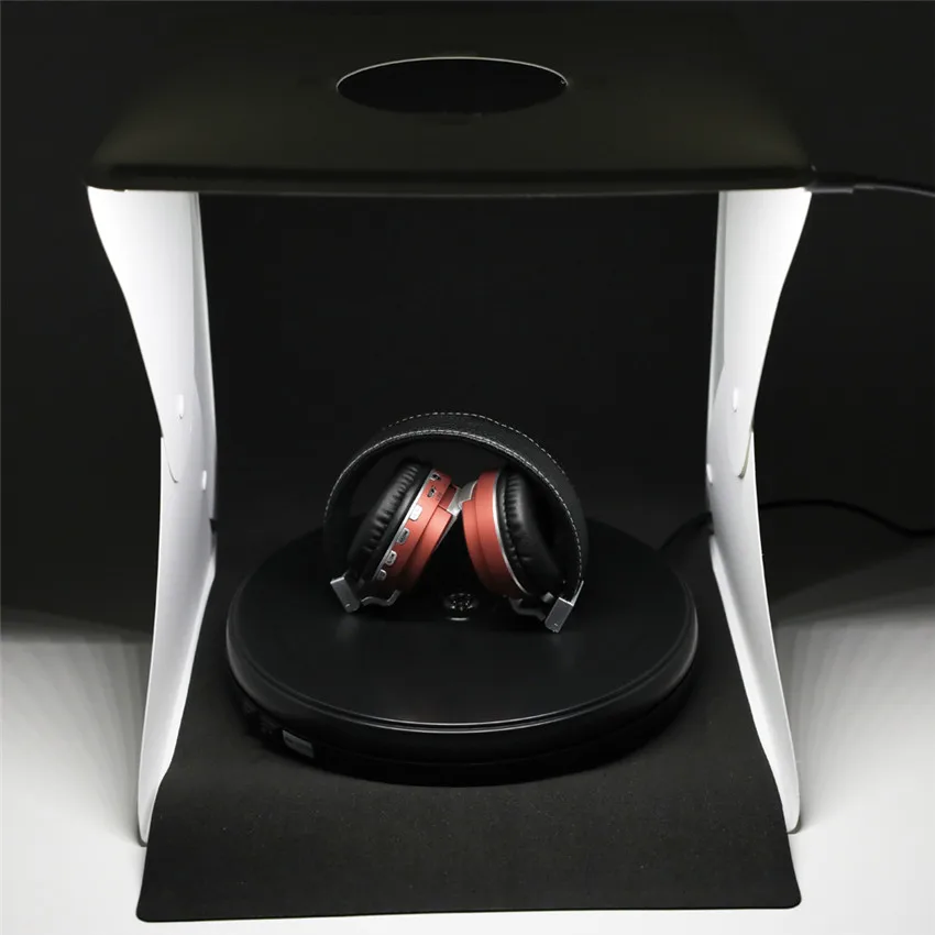 30cm Portable Foldable Softbox Mini LED Light Room Tent with EVA 4pcs Photo Backdrop for Studio Shooting Photography Canon Nikon