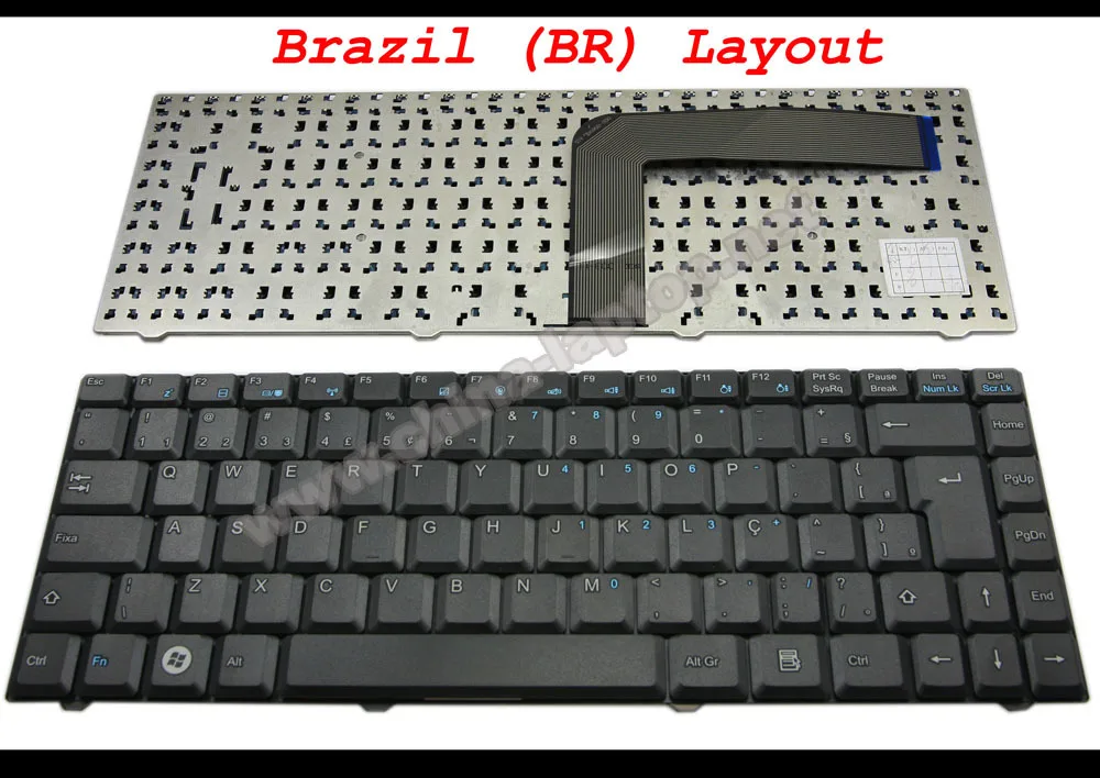 New Notebook Laptop Keyboard for Philco Phn14a, 14a2, 14611, 14651 Black Brazil Version - MP-05698PA-F51