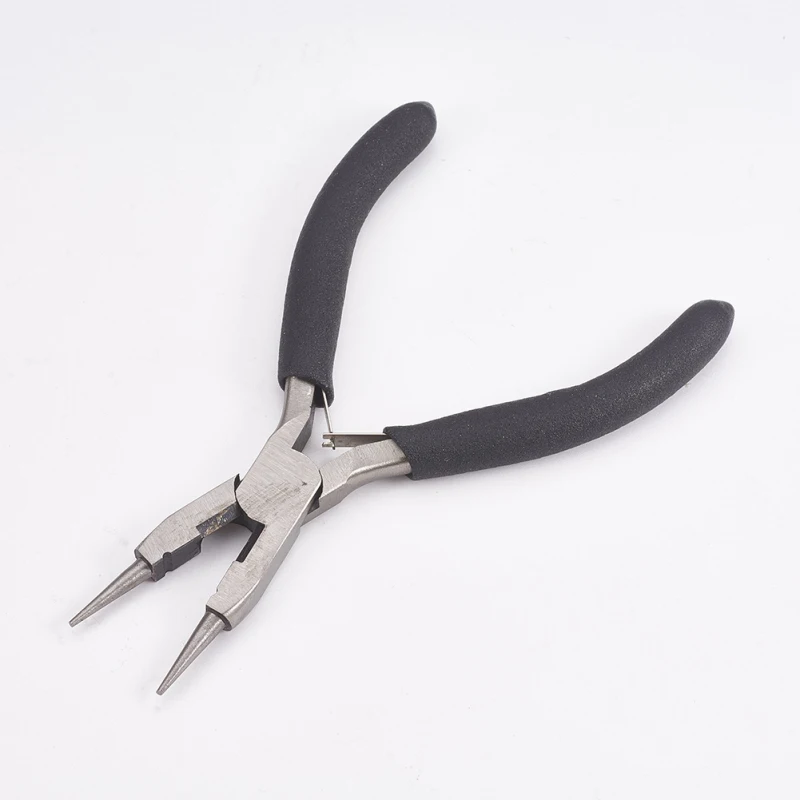 

Carbon Steel Round Nose Pliers Hand Tools Polishing Jewelry Making Tools 12.5x7.7x0.9cm