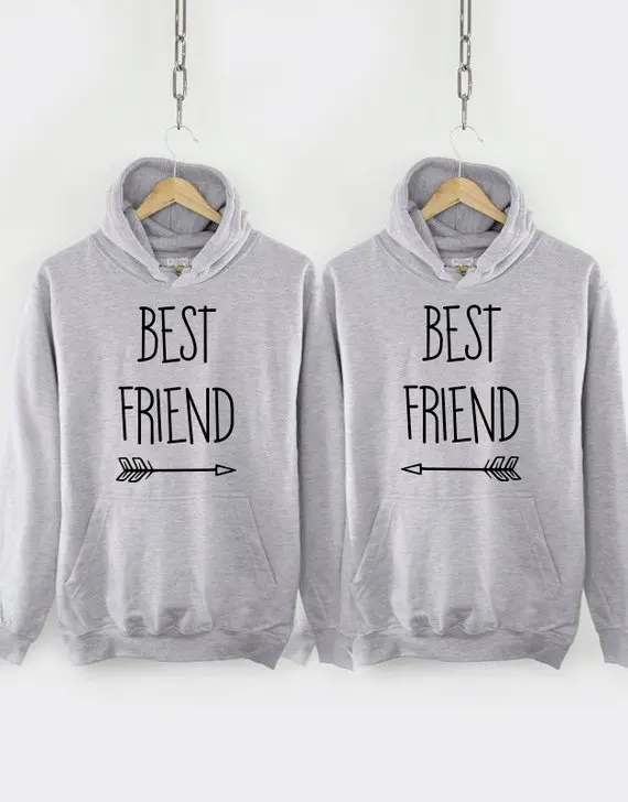 Sugarbaby Matching Best Friends Hoodies Best Friend Hoodie Gift Set Of 2 Bff Hoodie Long Sleeve Fashion Tumblr Hoodie Drop ship