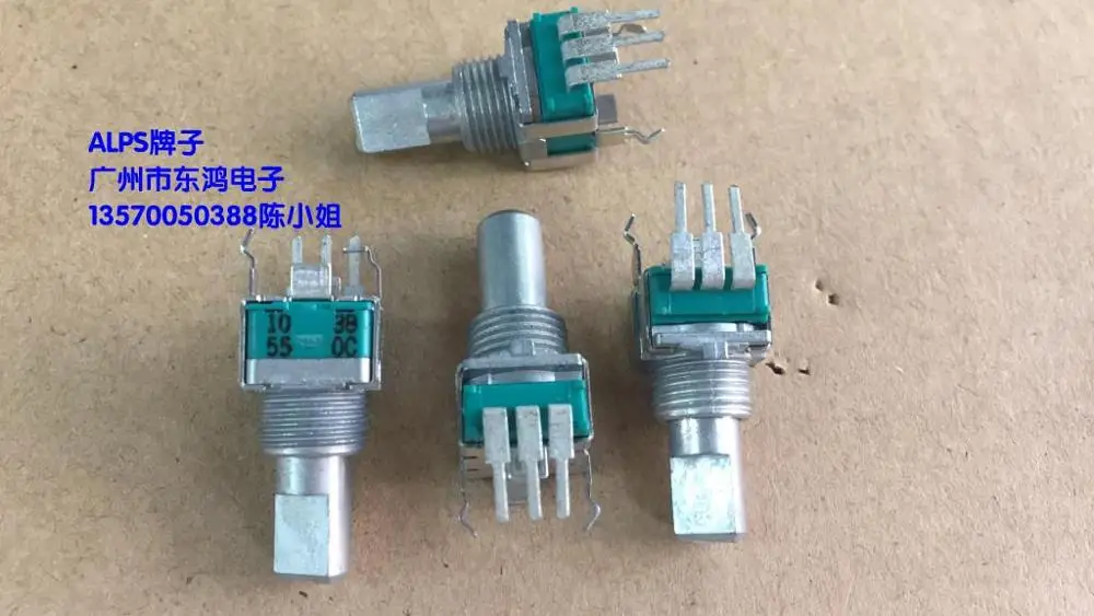 

4pcs ALPS type RK09L precision potentiometer single band B10K, midpoint half shaft length 15mm