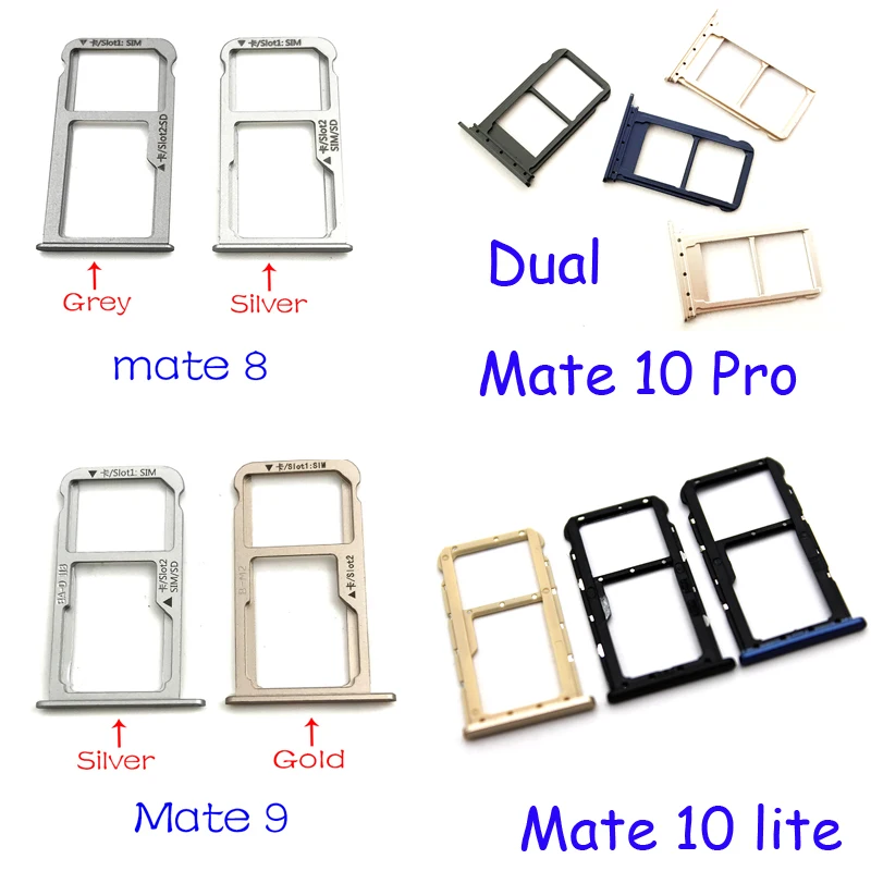 For Huawei Mate 8 9 10 Lite Pro SIM Card Slot SD Card Tray Holder Adapter