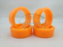 4pcs RC Hard 5 Degree Drift Tires Tyre(Light Orange) fits for 1:10 Drift Car 1/10 Drift Tire