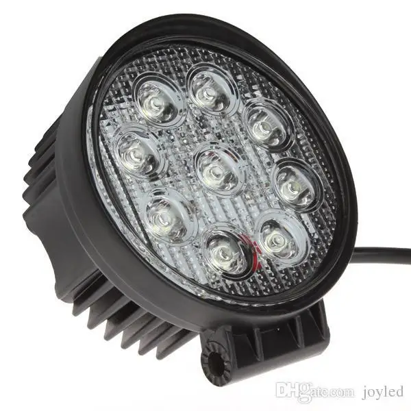 27W LED Work Light 12V 24V High Power LED Offroad Light Round Off road LED Work Lamp