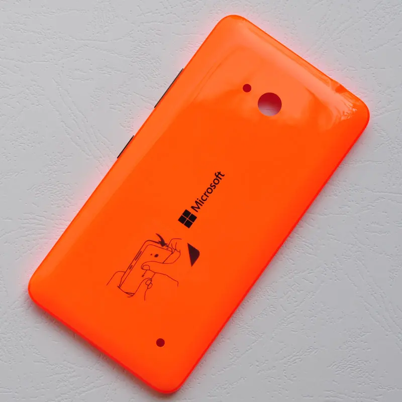 BINYEAE New Original Plastic Battery Cover For Nokia Microsoft Lumia 640 Rear Housing Back Case Door With Side Buttons