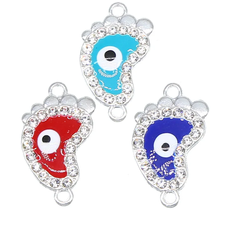 6 pieces / lucky evil eye pendant 16 types evil eyes Diy jewelry accessories charm necklace bracelet connector and rings