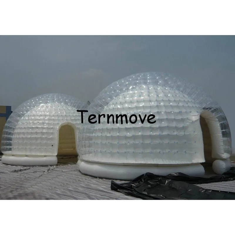 Opblaasbare clear bubble kamer Opblaasbare Bubble Camping Tent opblaasbare dome rusten kamer tent, twee layer tuinhuisje tuin tonen huis