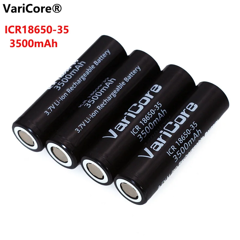 1-6pcs VariCore New Original ICR 18650-35 3500mAh Rechargeable Battery 3.7V High capacity For Flashlight ues