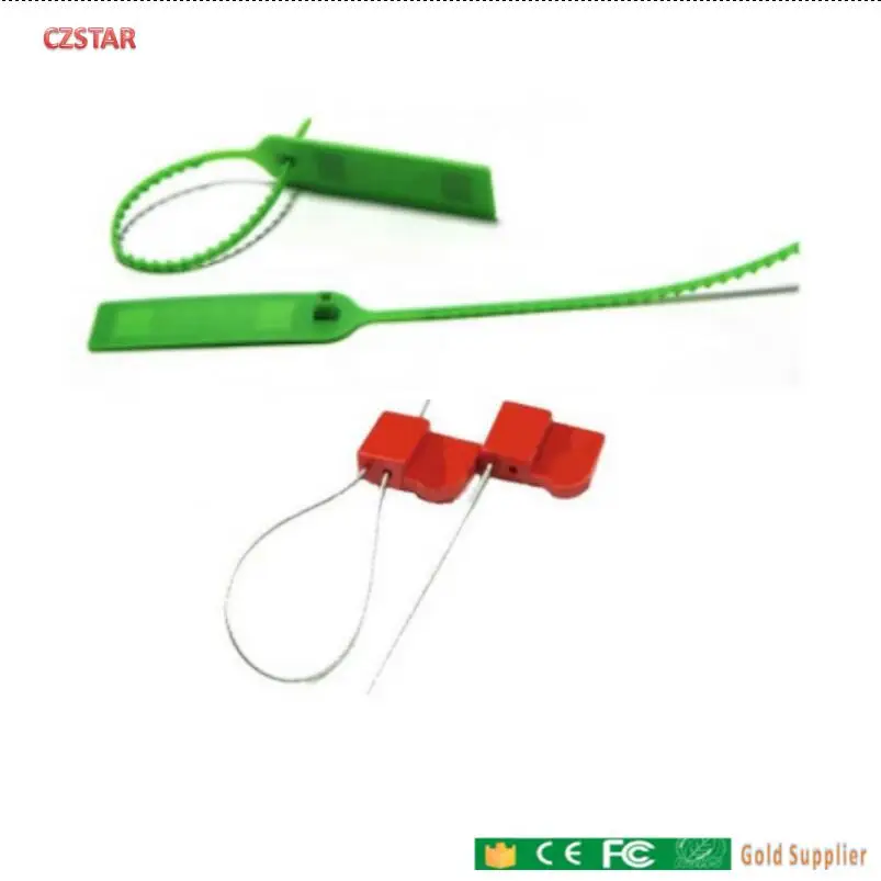 Czstar 30pcs tamper-proof container Self-locking rfid Cable Tie tag long range 840-960mhz Passive Seal Tag UHF RFID lock Tag