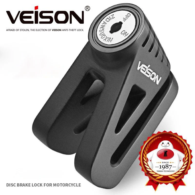 

VEISON DX7 Motorcycle Lock Scooter Bicycle Bike Disc Brake Lock Motorbike Brake Safety Anti-Theft Accessories Anti-Theft Padlock