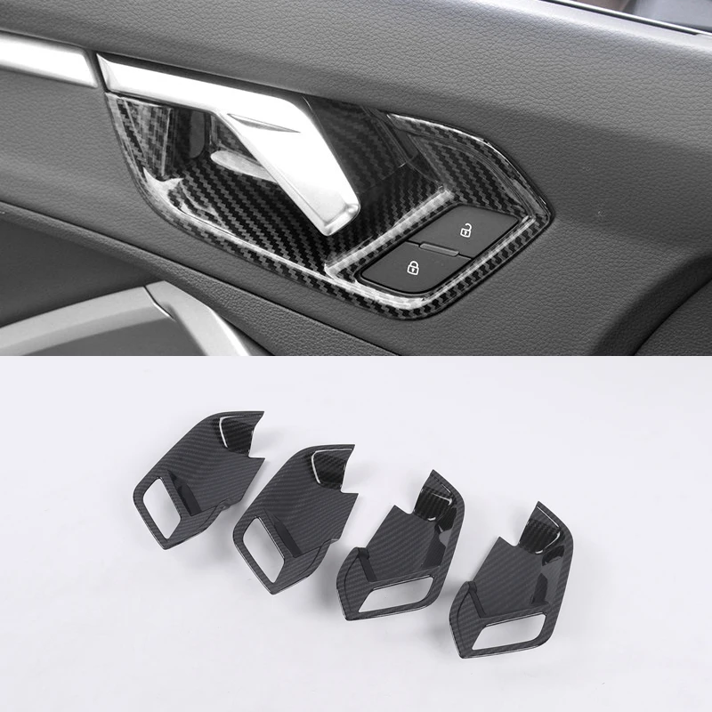 

For Audi Q3 (F3) 2019 2020 2021 2022 2023 ABS Interior Car-Styling Accessories Car Inner Door Handle Bowl Cover Trim 4pcs