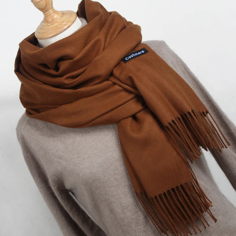 

New style Scarf Winter Women Scarf Female Pure color Scarf Best Quality Cashmere Tassels Women Wraps YR001