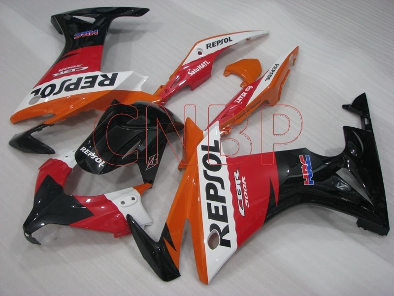 مجموعة هيكل ريبسول لهوندا CBR500R 2013 - 2014 لهوندا CBR500R 2013 هيكل السيارة CBR 500 RR 13 بدون طلاء
