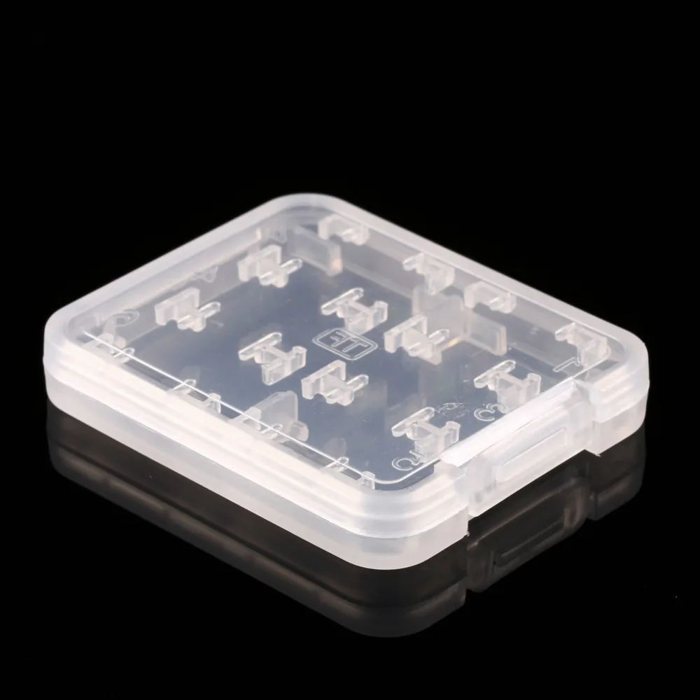 1Pcs New 8 in 1 Plastic Case For Micro SD TF Memory Card Storage Holder Box Protector