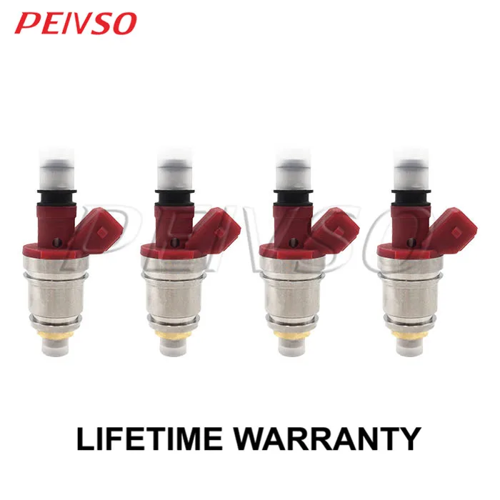 PEIVSO 4pcs JS21-1 16600-86G00 16600-86G10 16600-86G01 FJ342 Fuel Injector For NISSAN D21 2.4L 1990-1994 Pickup 2.4L 1995