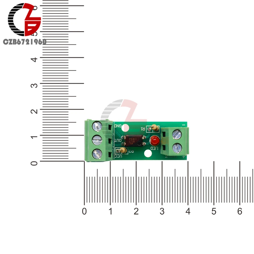 12V 1 ช่อง OPTOCOUPLER โมดูลแยกแยก BOARD ไม่มี DIN Rail ผู้ถือ PLC โปรเซสเซอร์ 80KHz PC817 EL817