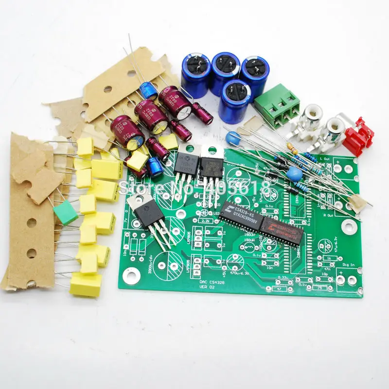 DAC Coaxial input CS8412+CS4328 kit version 2.0 for DIY